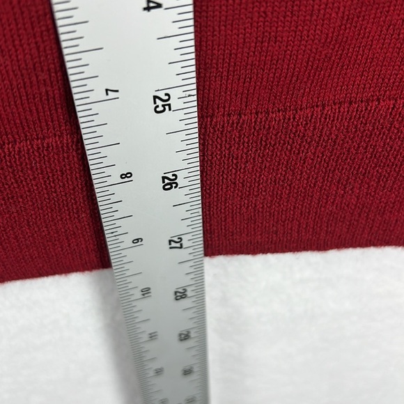 Club Room Men’s Sweater Size M Red V-Neck Pullover Wool/Acrylic Blend - Picture 12 of 12